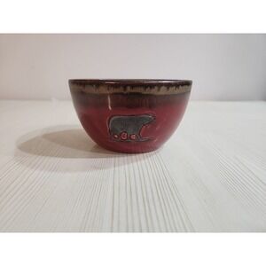 Woodland Collection Red Bear Bowl, 4.5 In